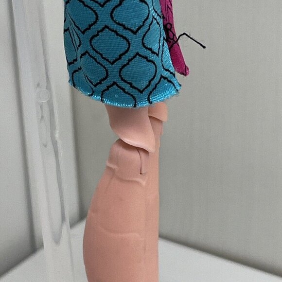 Mattel Doll with Pink Hair and Colorful Dress - Picture 10 of 16